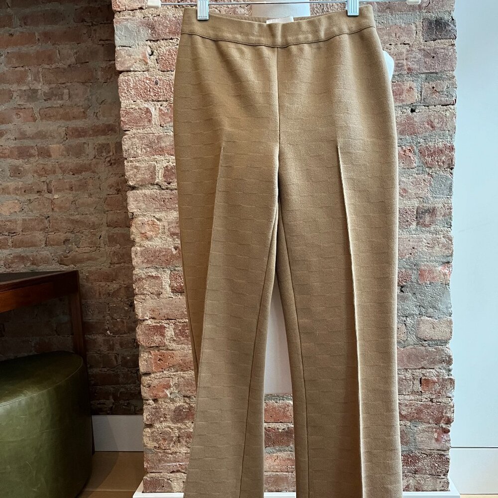 High Sport - Camel Knit Straight Leg Pants - Size XS